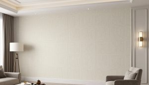 جدار مزين بورق جدران حديث وأنيق في منزل بالمنطقة العاشرة