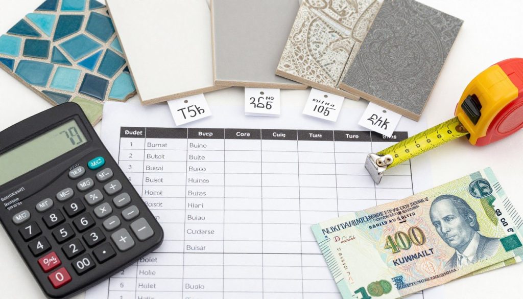 حاسبة أسعار مع عينات موزاييك