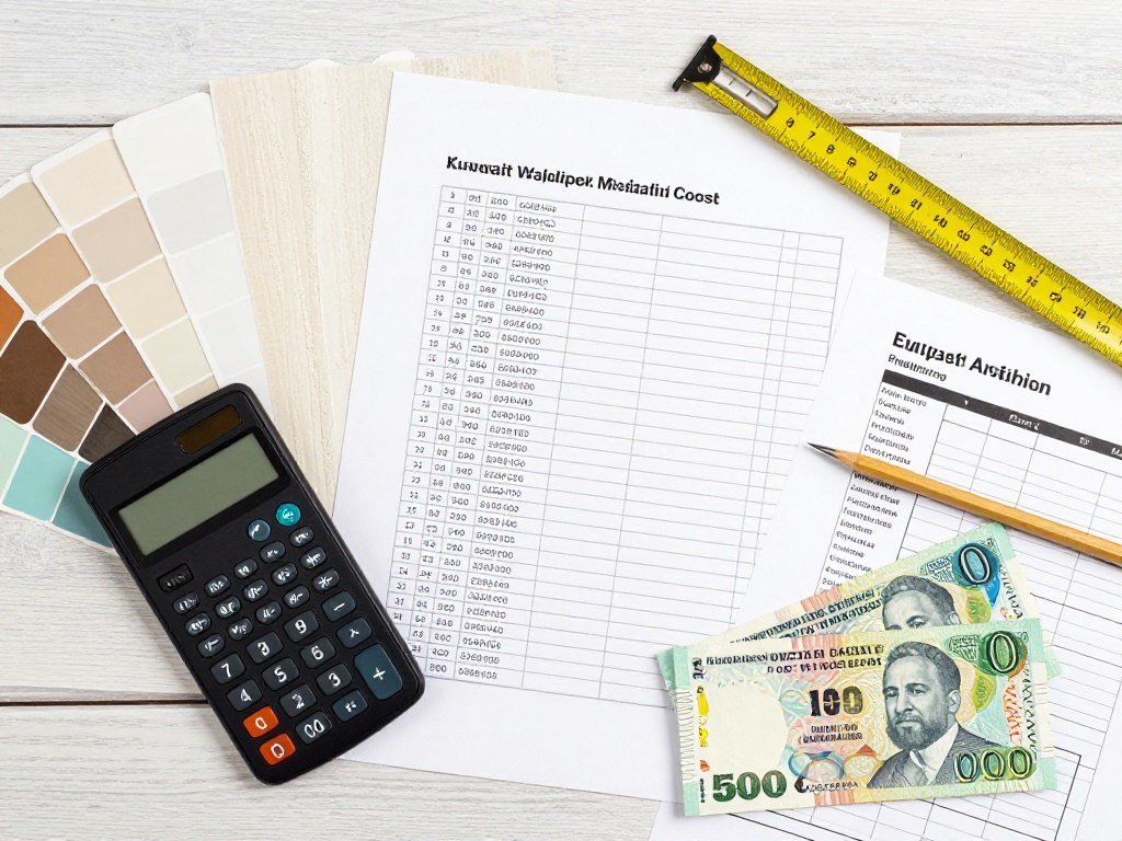 حساب تكلفة تركيب ورق جدران