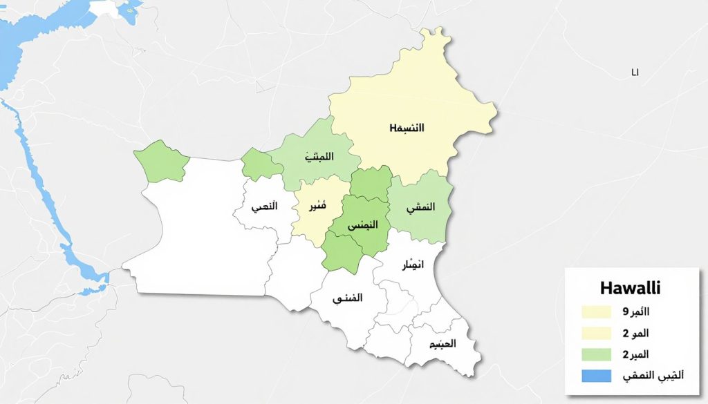 خريطة مناطق خدمة تركيب سيراميك في الكويت بما فيها حولي