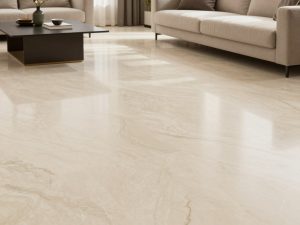 رخام بيج كريمي بعد تلميع احترافي