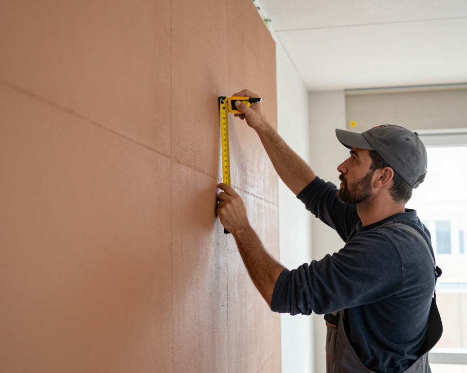 فحص الجدران قبل التركيب