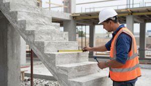 فحص جودة بناء درج خرساني فحص جودة بناء درج خرساني