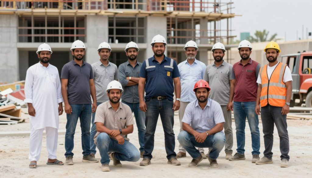 فريق عمل لؤلؤة النجاح لتركيب سيراميك حولي