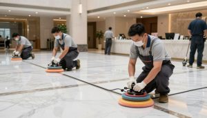 فريق محترف متخصص في جلي الرخام