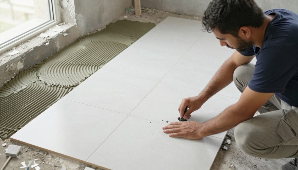 مراحل تركيب البلاط بشكل احترافي