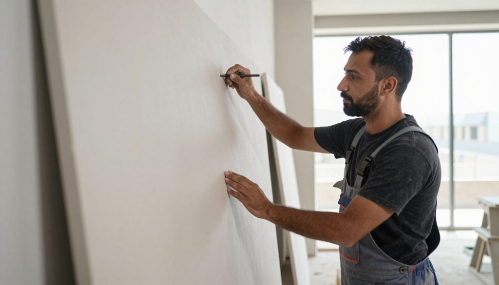 معلم تركيب محترف يعمل على مشروع