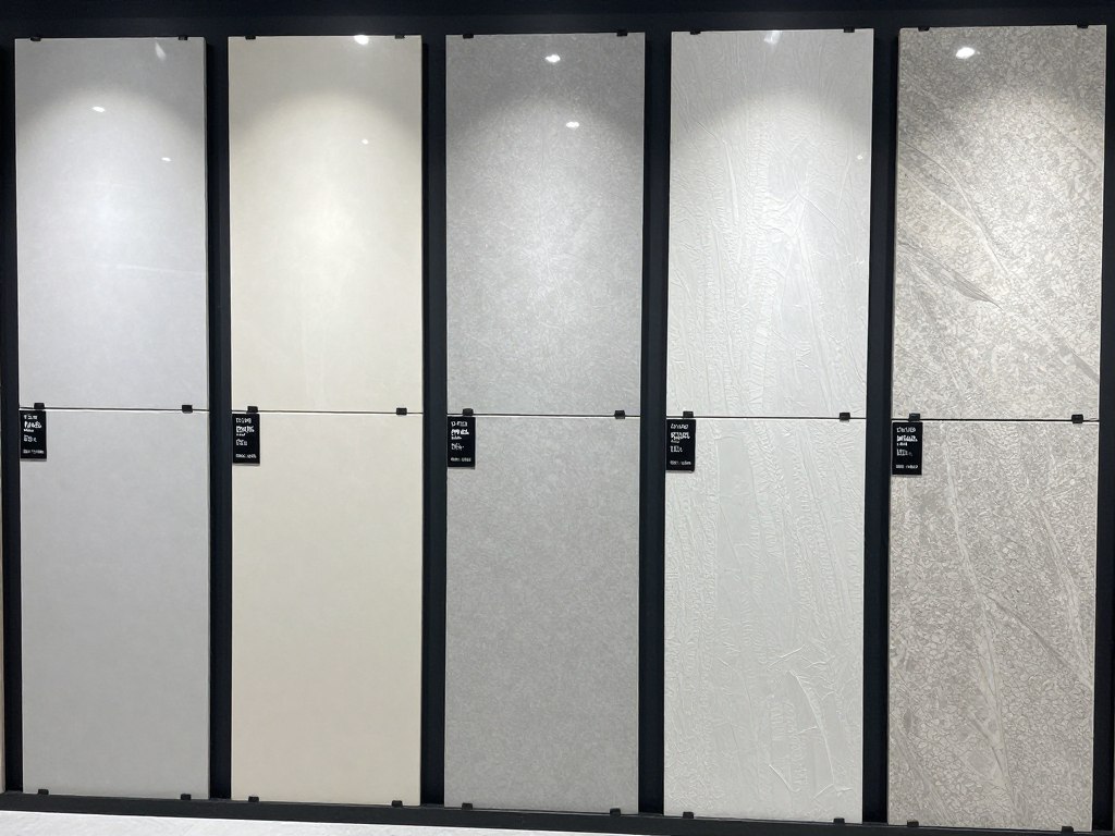 مقارنة بين تشطيبات البورسلان المختلفة اللامعة والمطفية