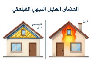 مقارنة سطح معزول وغير معزول