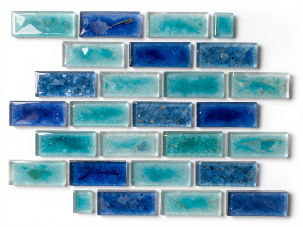 موزاييك زجاجي ملون لامع