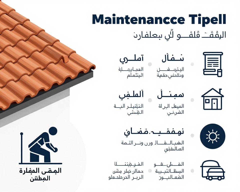 نصائح العناية بالقرميد