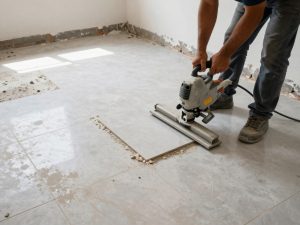 إزالة بلاط أرضيات قديم بطريقة احترافية