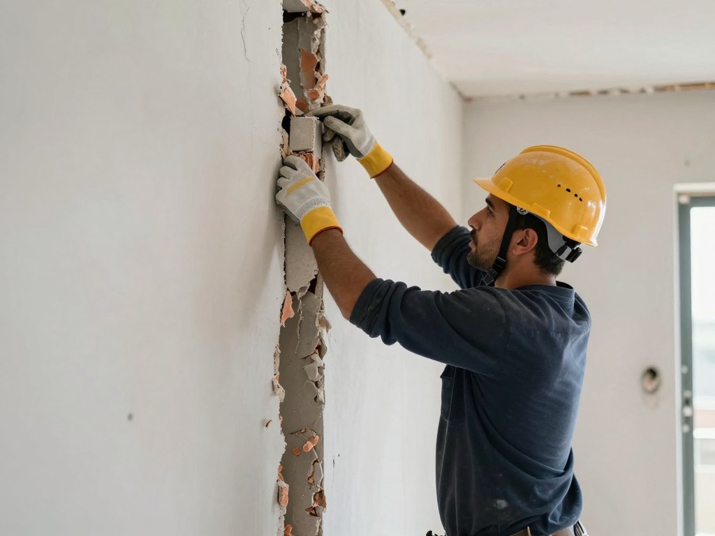 تكسير جدران داخلية قرطبة بطريقة منظمة تكسير جدران داخلية قرطبة بطريقة منظمة