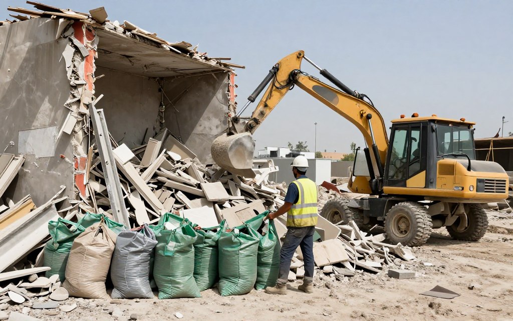 شركة تكسير وهدم العارضية تجمع مخلفات العمل