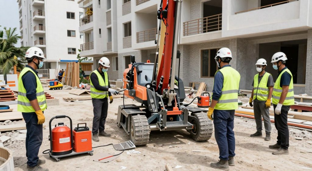 معدات حماية وفريق متخصص في أعمال تكسير الكويت