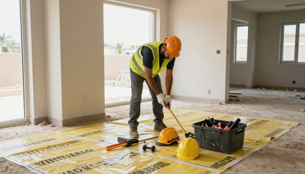 مقاول تكسير الصالحية أثناء تجهيز موقع العمل