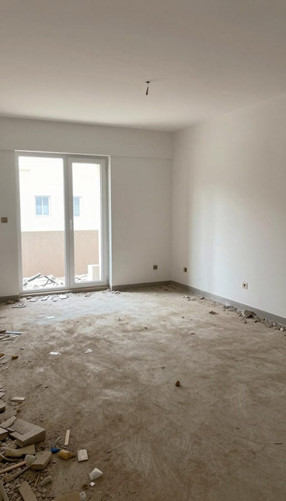 موقع سكني مرتب بعد انتهاء أعمال الهدم والتكسير في كيفان
