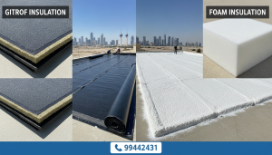مقارنة عازل أسطح جيتاروف وعازل أسطح فوم بالكويت